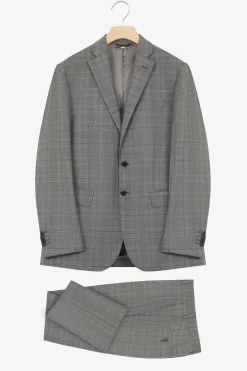 Abito a quadri grigio - GRIGIO QUADRI