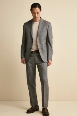 Abito Check Monopetto Regular Fit in lana Vergine - GALLES GRIGIO
