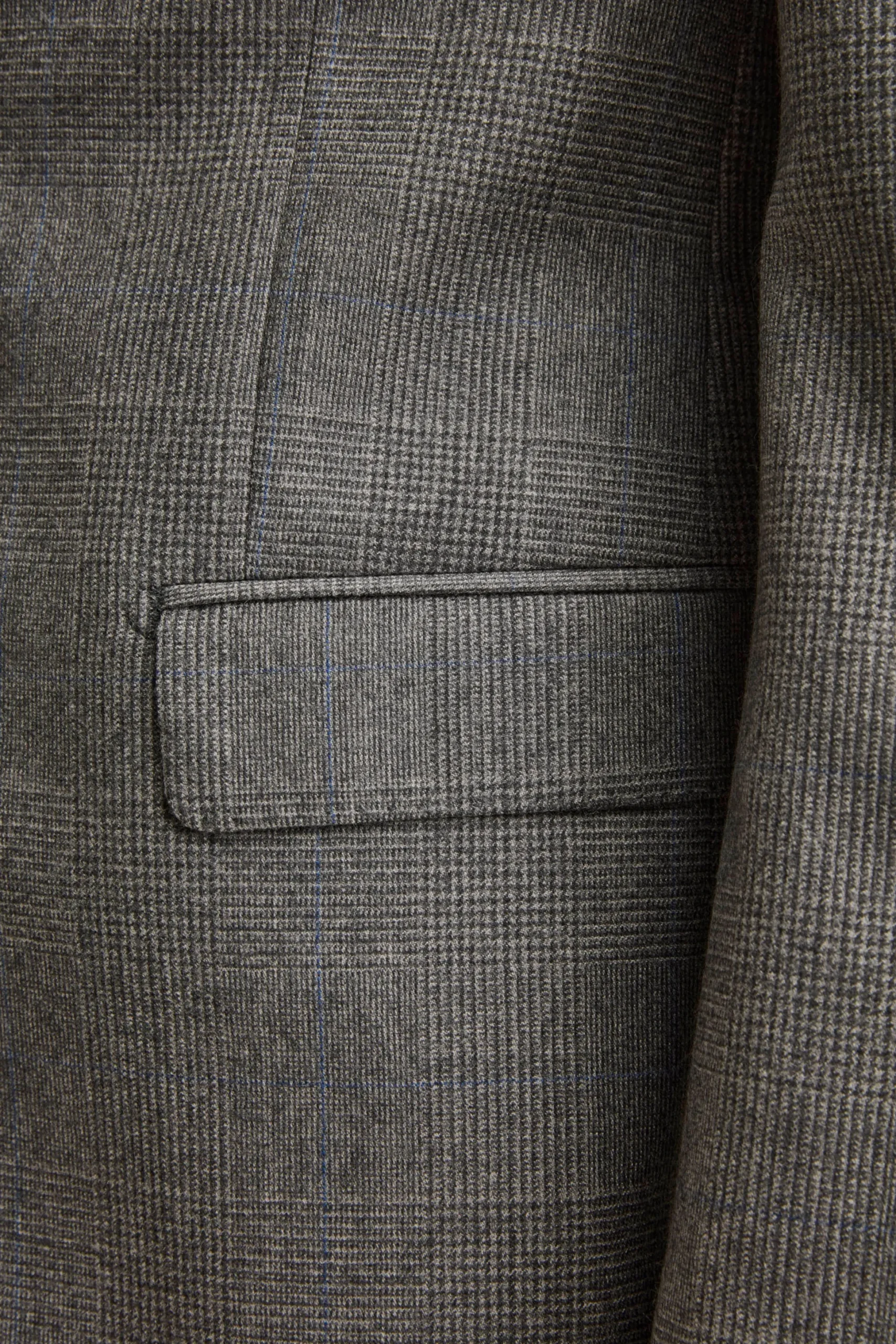 Abito Check Monopetto Regular Fit in lana Vergine - GALLES GRIGIO