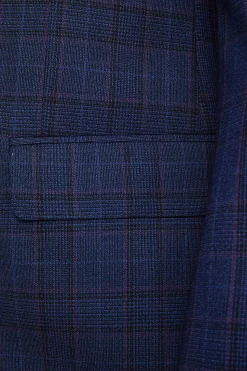 Abito Elegante Doppiopetto in lana - GALLES BLU