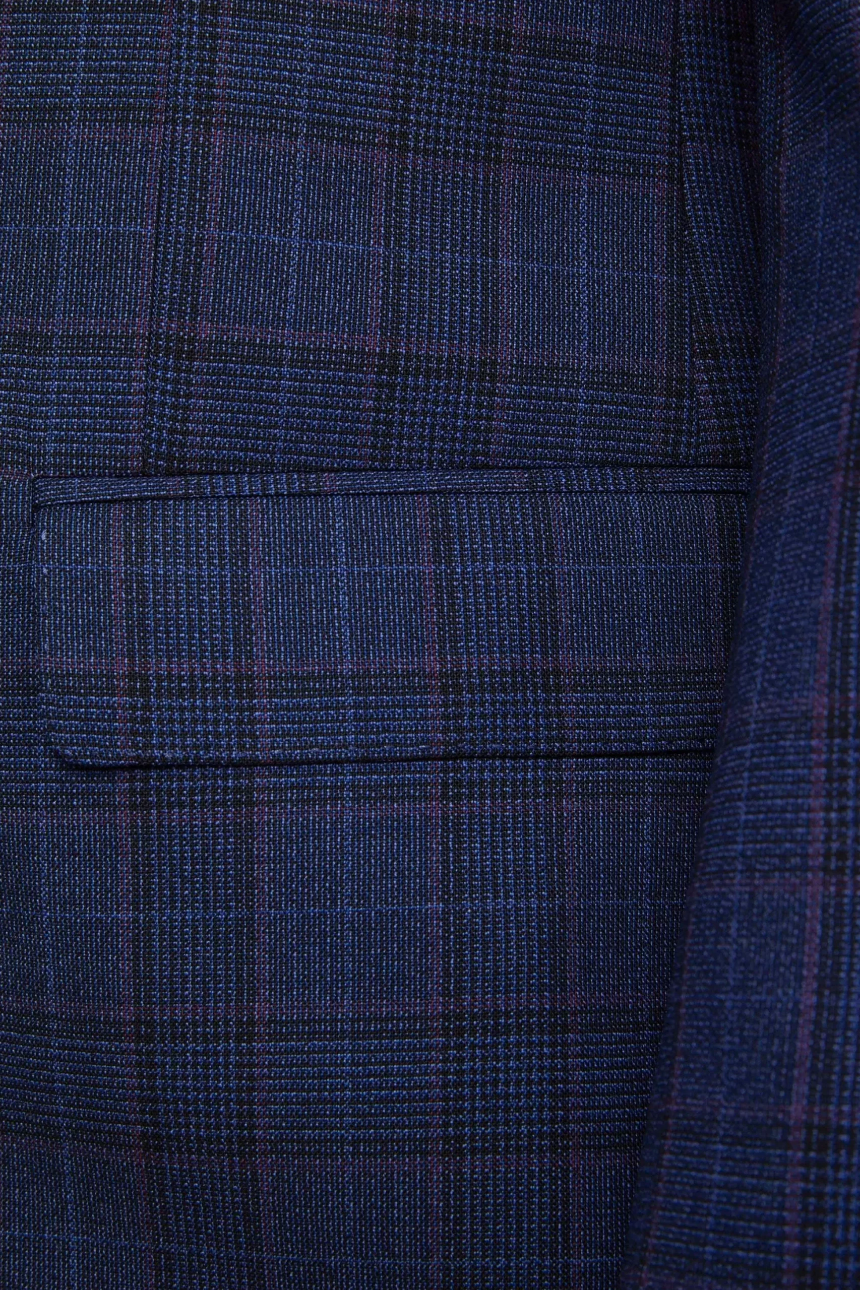 Abito Elegante Doppiopetto in lana - GALLES BLU