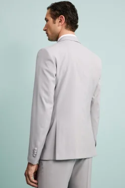 Abito Elegante Monopetto in Lana Vergine con Gilet - GRIGIO CHIARO