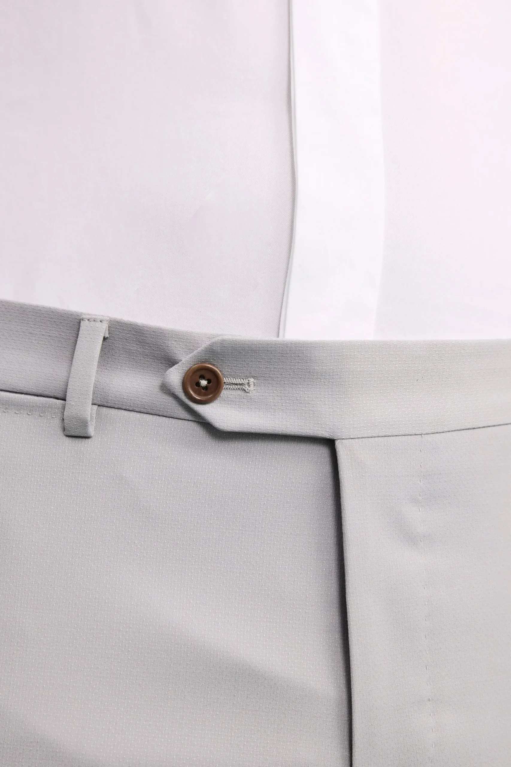 Abito Elegante Monopetto in Lana Vergine con Gilet - GRIGIO CHIARO