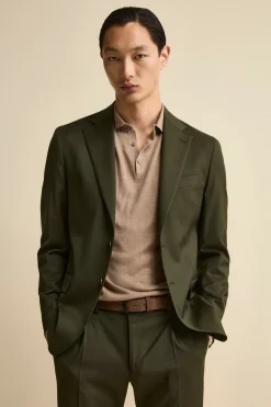 Abito Foderato Monopetto in Lana Slim Fit - VERDONE