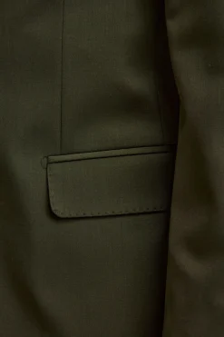Abito Foderato Monopetto in Lana Slim Fit - VERDONE