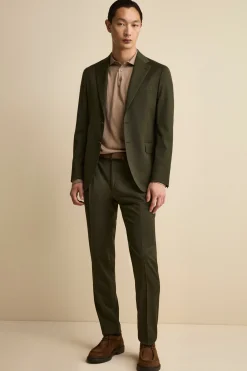 Abito Foderato Monopetto in Lana Slim Fit - VERDONE