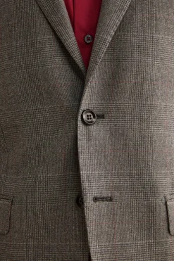 Abito Foderato Slim Fit in Lana Vergine - GALLES GRIGIO