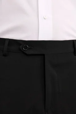 Abito in Lana Vergine Slim Fit con Revers Classico - NERO
