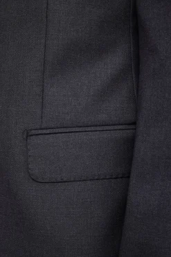 Abito Monopetto in Lana Slim Fit - ANTRACITE