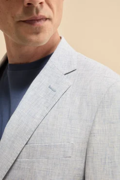 Abito Monopetto Slim Fit in Lino - FANT. AZZURRO