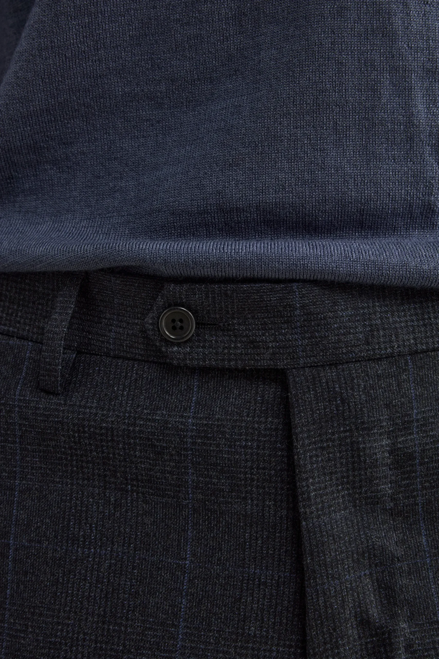 Abito Slim Fit in Lana Vergine con Revers Classico - GALLES BLU