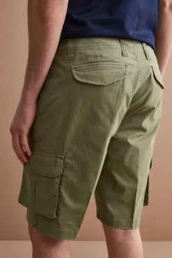 Bermuda Cargo in Cotone con Tasche Laterali - SALVIA