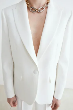 Blazer bianco elegante - PANNA