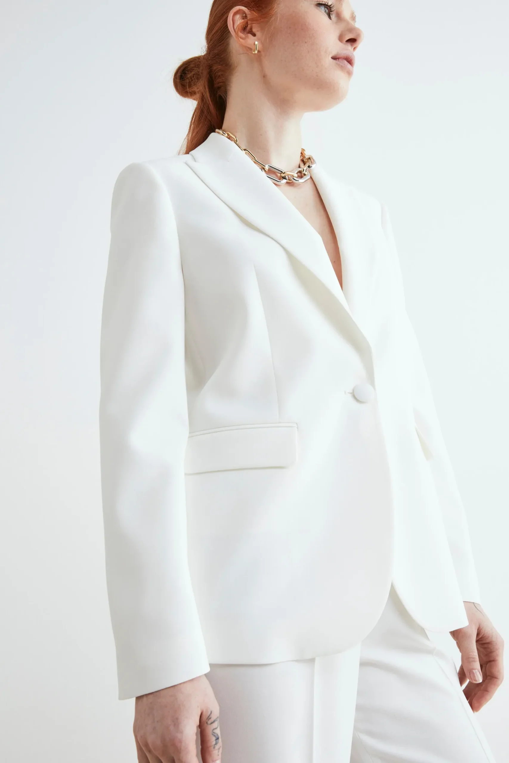 Blazer bianco elegante - PANNA