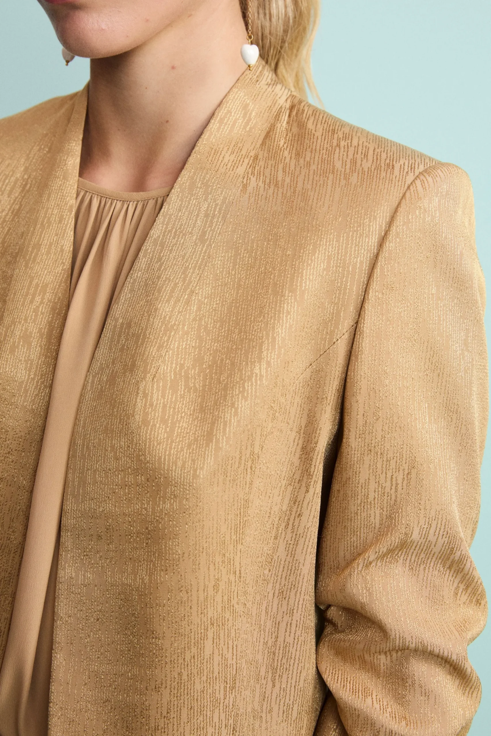 Bolero Jacquard Elegante da Cerimonia - ORO