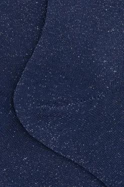 Calze Corte in Cotone con Lurex - BLU