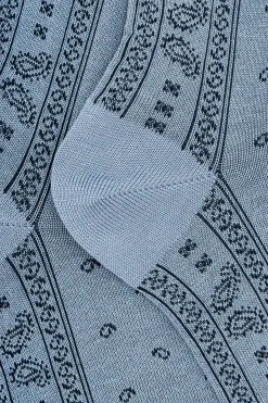 Calze Corte in Cotone Fantasia Bandana - PERVINCA