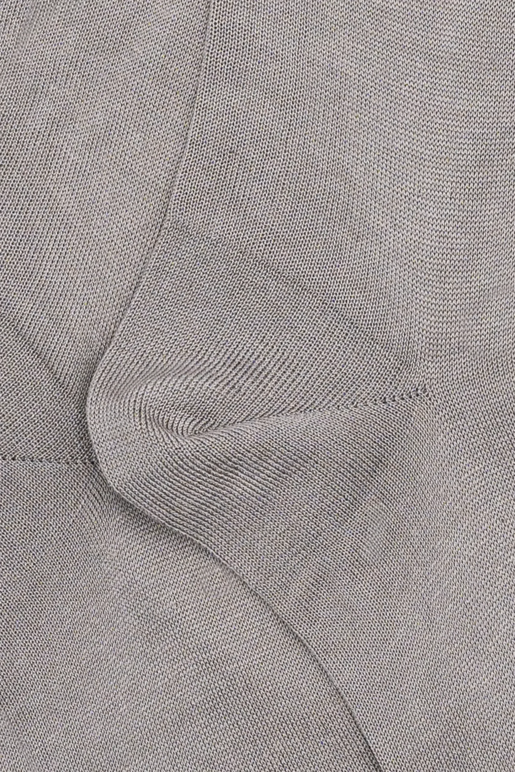 Calze Lunghe Rasate in Filo di Scozia - GRIGIO MEDIO