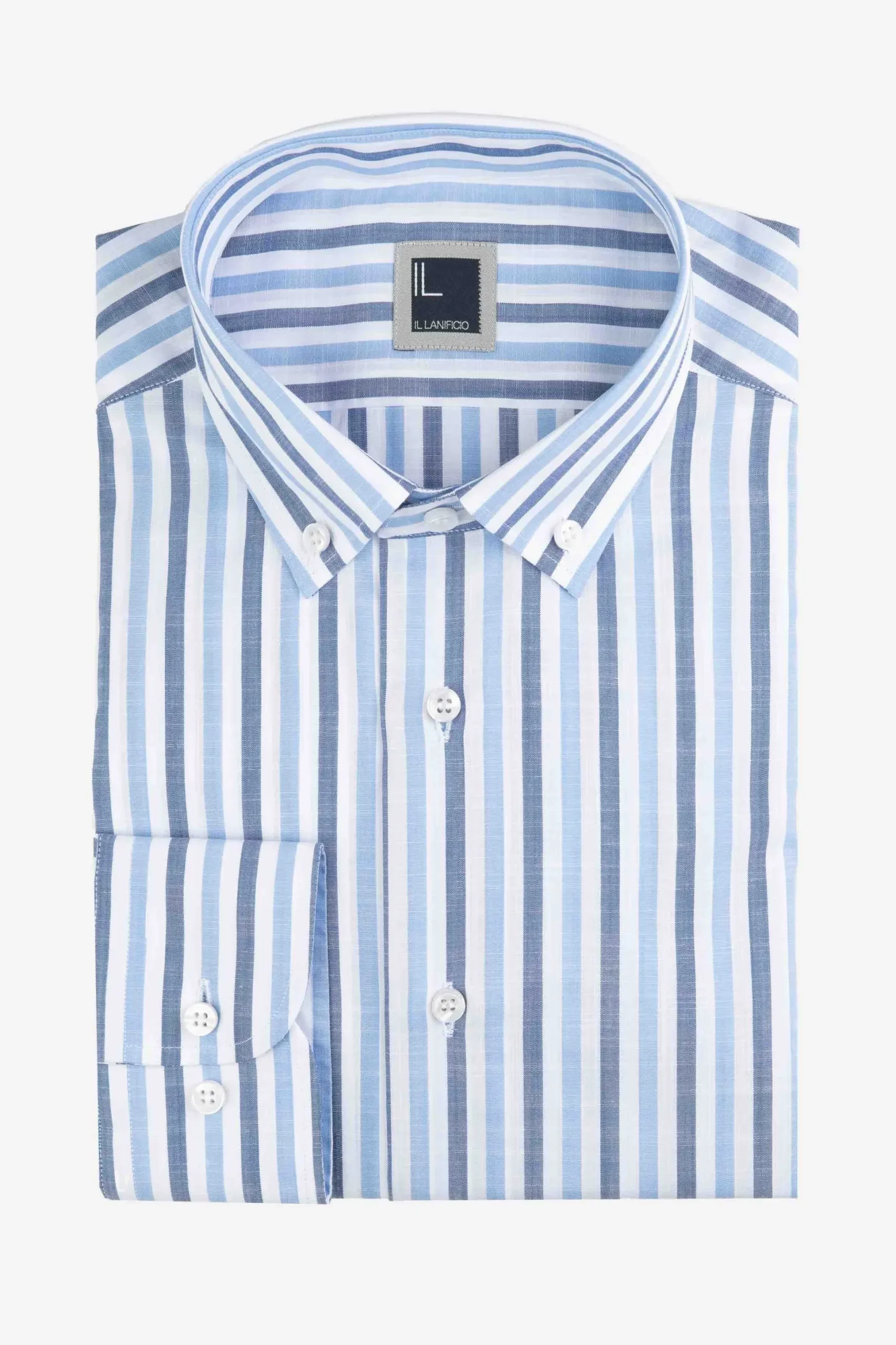 Camicia a righe button down - RIGATO BLU/AZZURRO