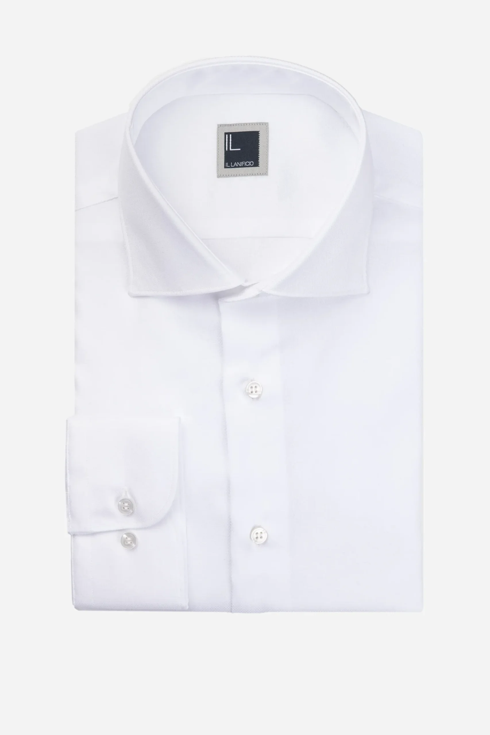 Camicia dobby bianca - BIANCO