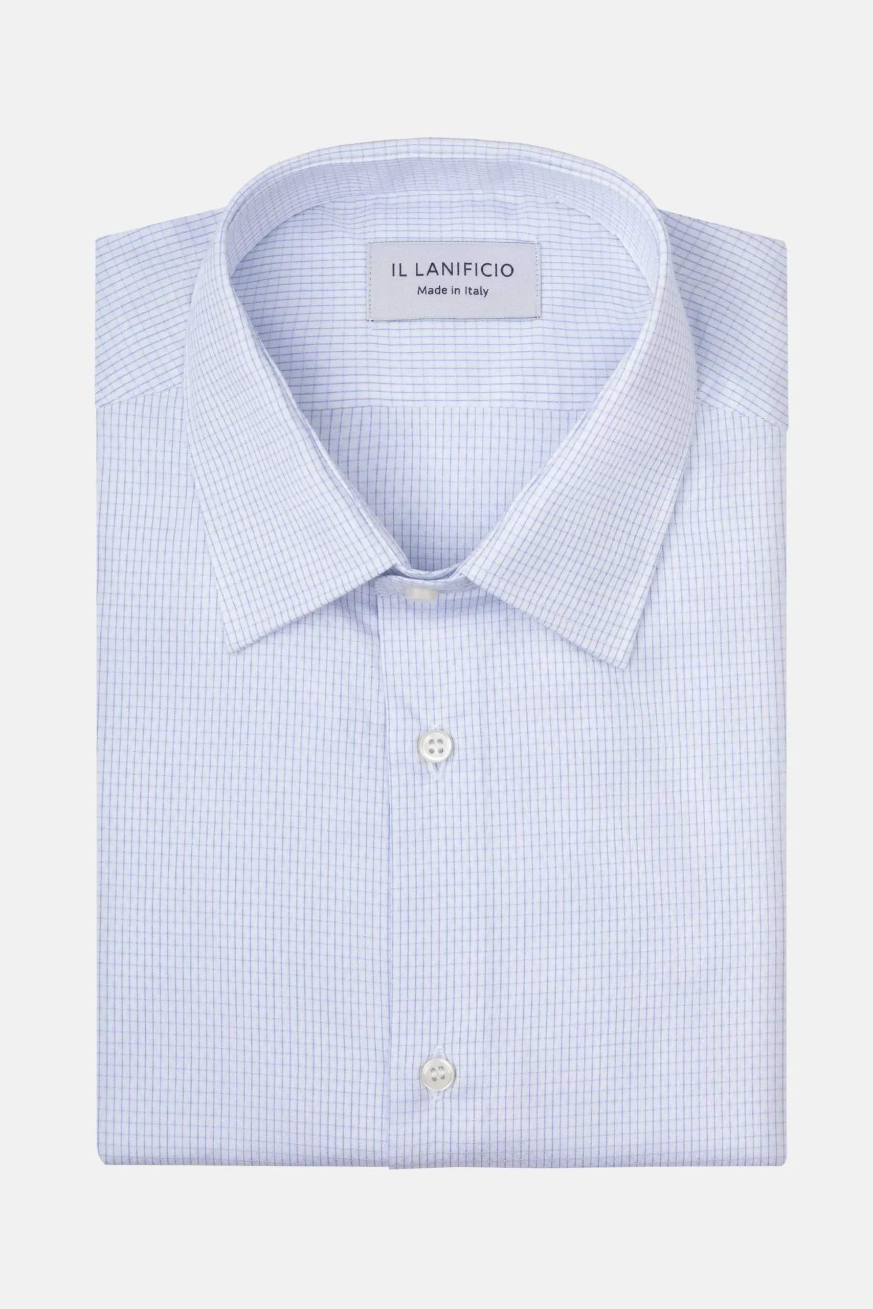 Camicia Fantasia Slim Fit - BIANCO/AZZURRO