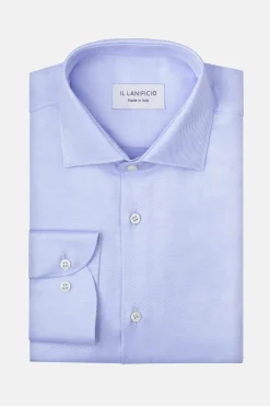 Camicia Regular Elegante in Cotone - AZZURRO
