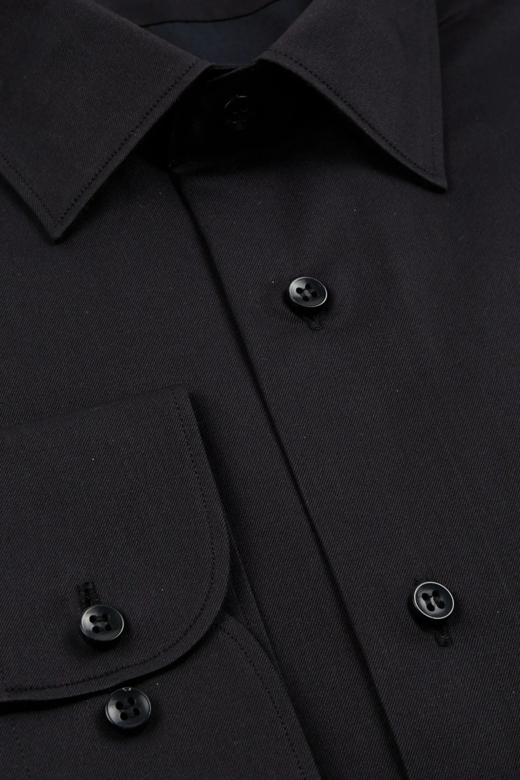 Camicia slim casual - NERO