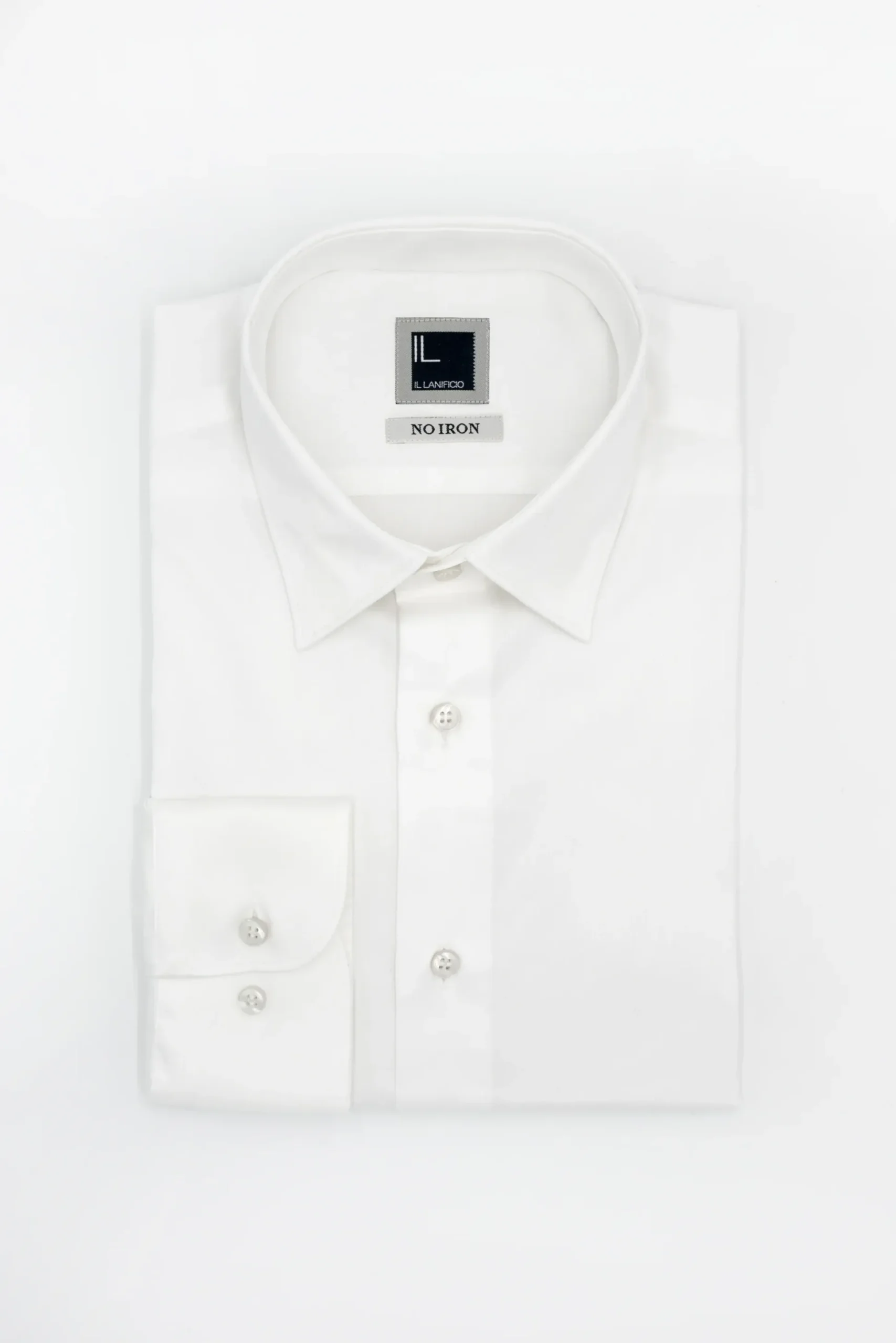 Camicia Twill No Iron Regular Fit - BIANCO