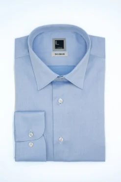 Camicia Twill No Iron Regular Fit - AZZURRO