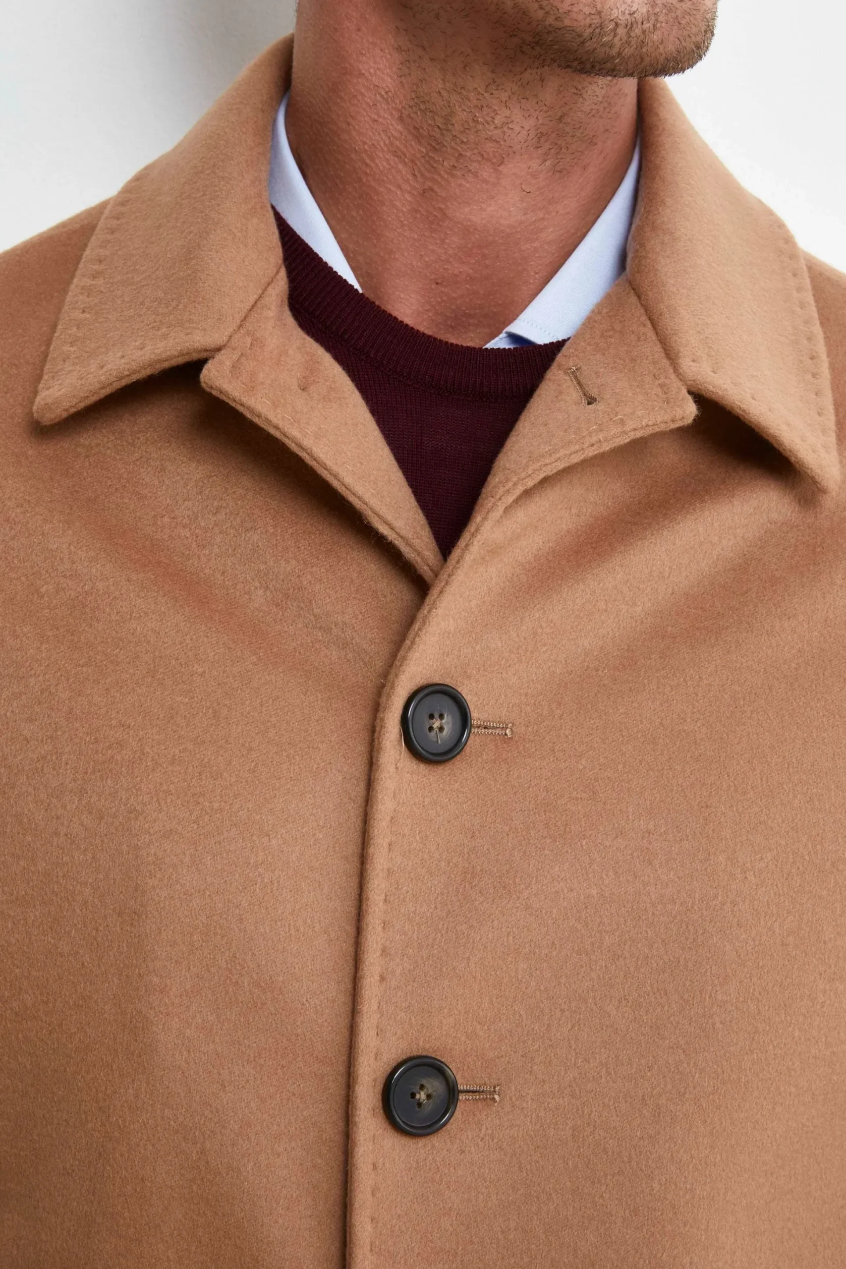 Cappotto Foderato Lana e Cashmere - CAMMELLO