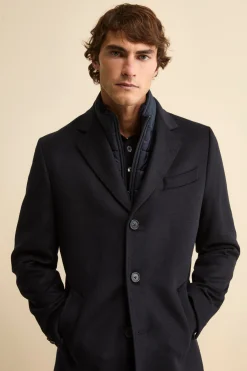 Cappotto in lana e cashmere - BLU