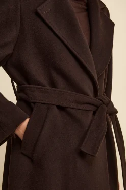 Cappotto lungo in lana e cashmere - T.MORO