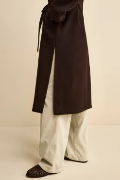 Cappotto lungo in lana e cashmere - T.MORO
