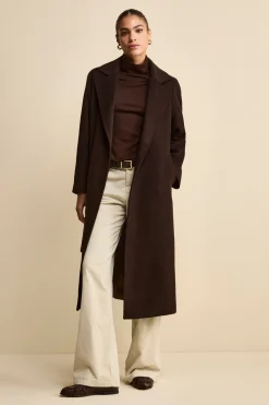 Cappotto lungo in lana e cashmere - T.MORO