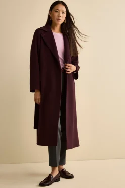 Cappotto lungo in lana e cashmere - PRUGNA