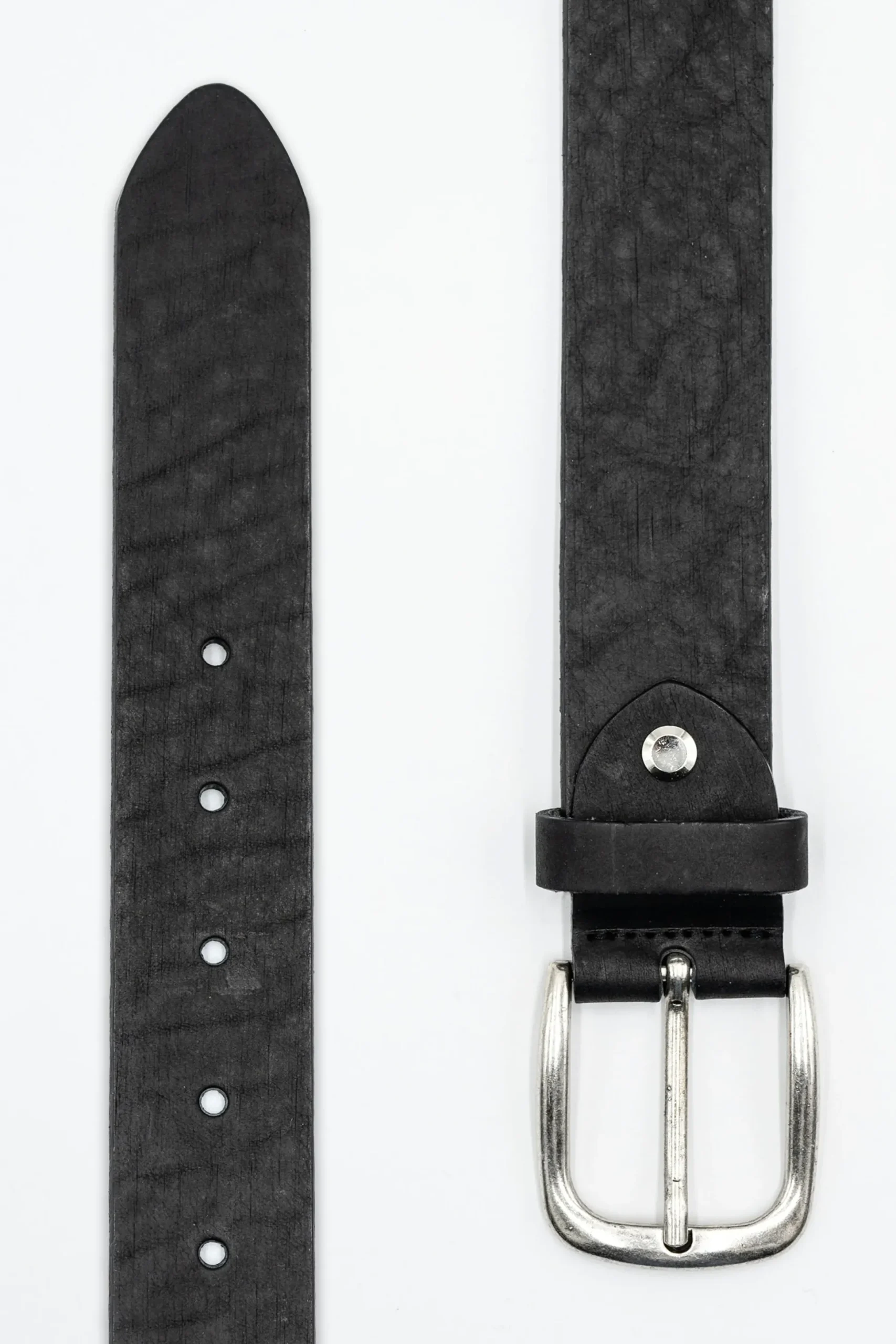 Cintura Basic in Pelle - NERO