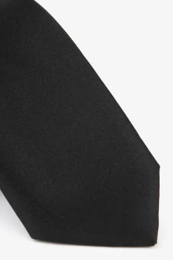 Cravatta blu in raso - NERO