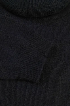 Dolcevita in lana e cashmere - NERO