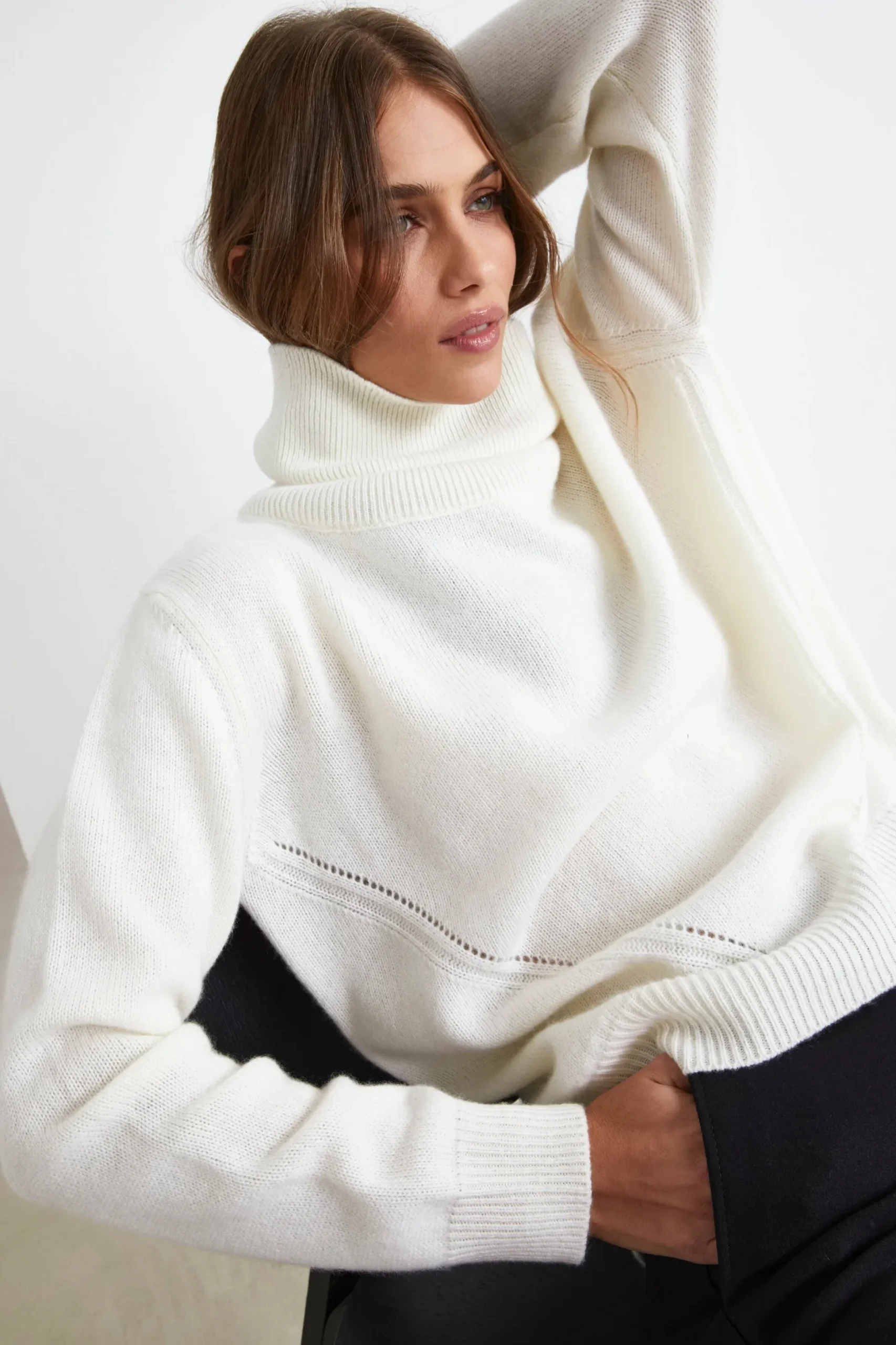Dolcevita Over in Cashmere - LATTE