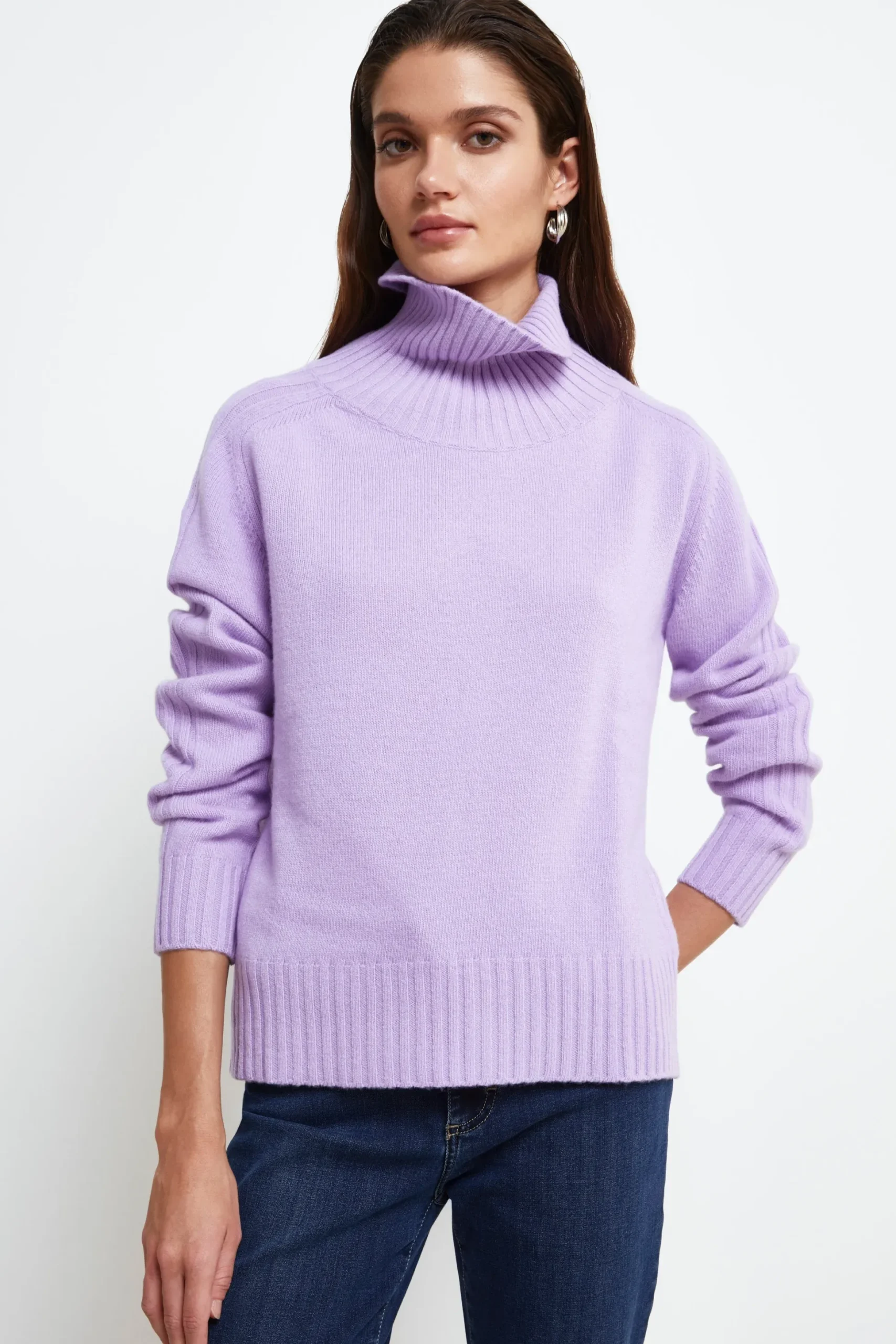 Dolcevita Raglan in Lana e Cashmere - PERVINCA
