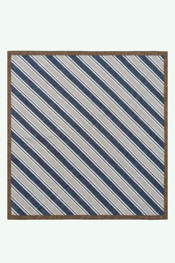 Foulard in Cotone a Righe - RIGATO BLU