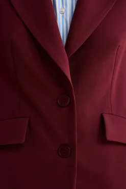 Giacca Bistretch Foderata Regular Fit - BORDEAUX