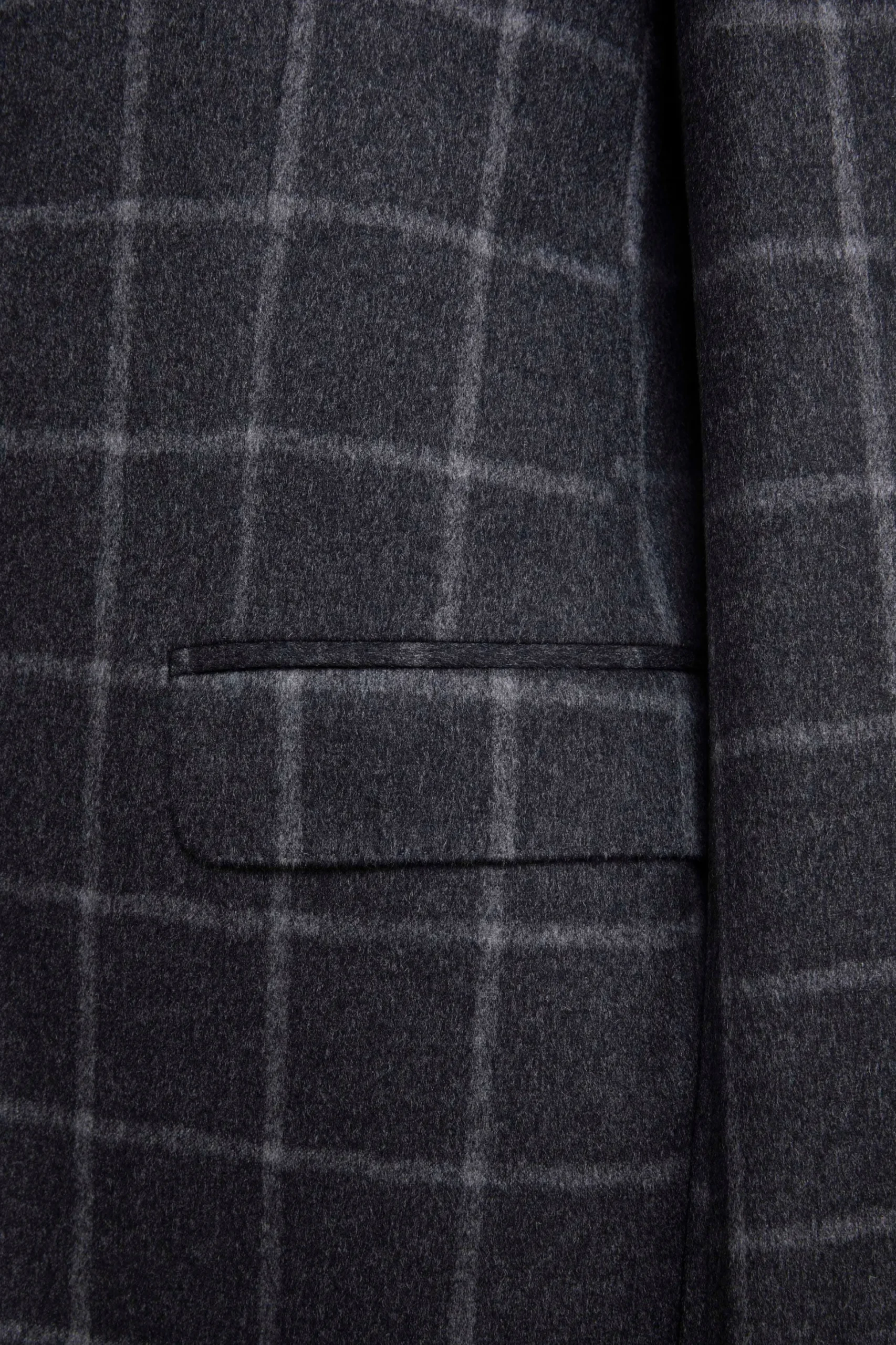 Giacca Check in Cashmere - GRIGIO QUADRI