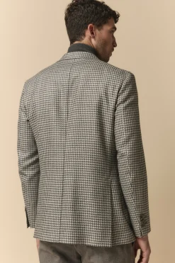 Giacca Fantasia in Lana e Seta - P/POULE GRIGIO