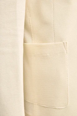 Giacca in Cotone con Pettorina e Cappuccio - NATURALE