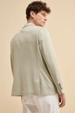 Giacca in Jersey Monopetto Comfort Fit - VERDINO