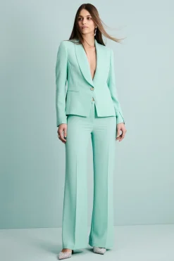 Giacca Twill Cerimonia con Collo Sciallato - ACQUA