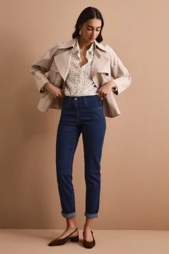 Jeans Straight Cinque Tasche - DENIM SCURO