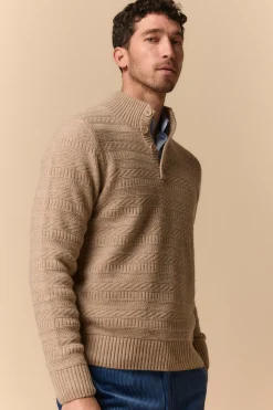 Lupetto con bottoni in Lana Merino Extrafine - BAMBU’