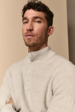 Lupetto con bottoni in Lana Merino Extrafine - PERLA